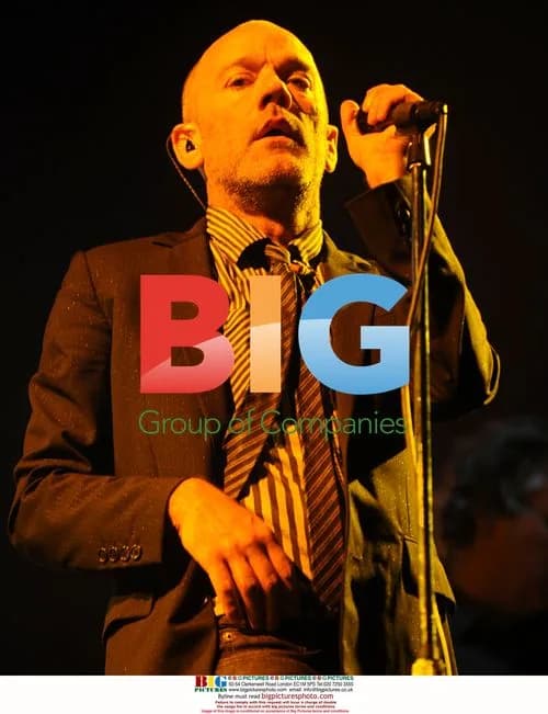 Michael Stipe of R.E.M. performs in London