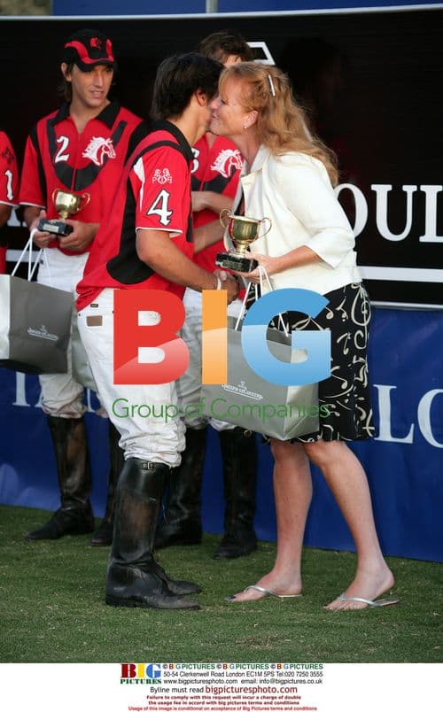 Sarah Ferguson and Daughters at Polo Cup