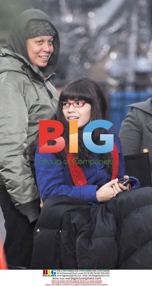 America Ferrera on Ugly Betty set