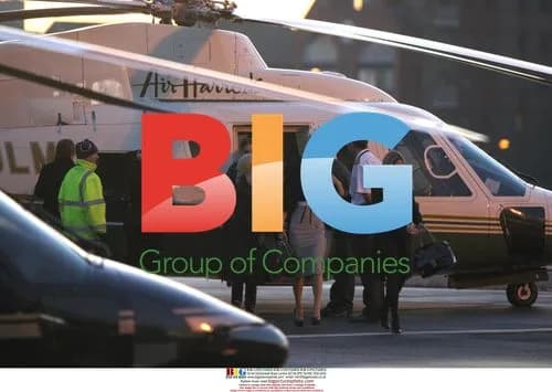 Victoria Beckham Lands at Battersea Heliport