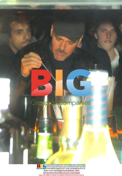 George Clooney out with friends in London