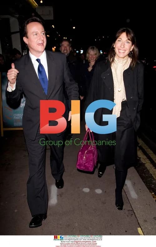 David and Samantha Cameron leave ballet
