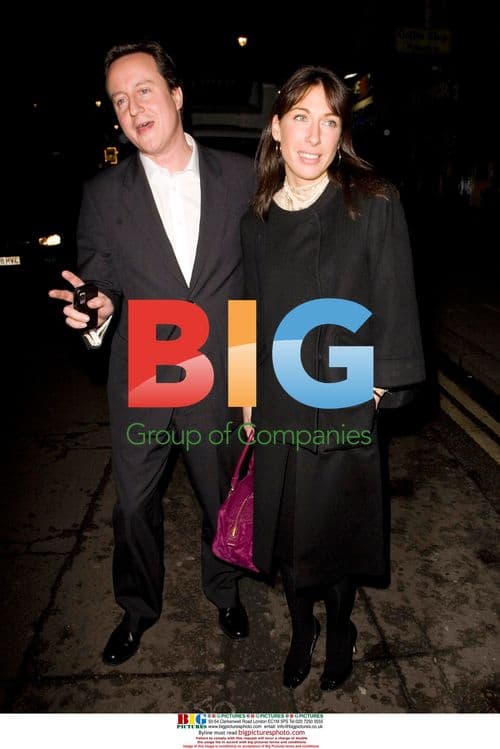 David and Samantha Cameron leave ballet