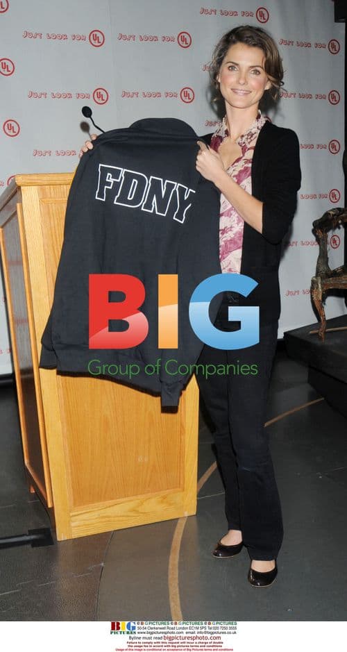 Keri Russell at fire safety press conference