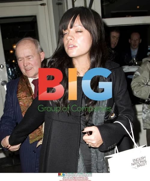 Lily Allen and Grandfather Leave Royal Ballet