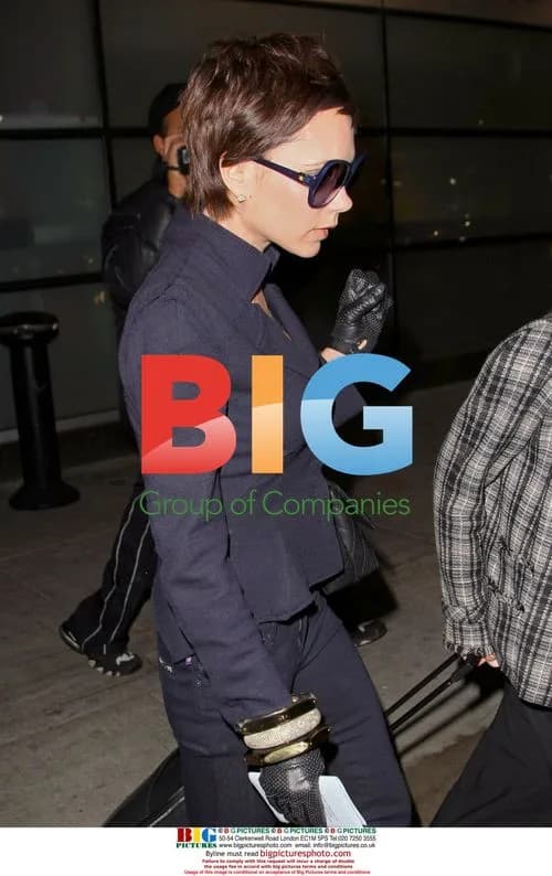 Victoria Beckham arrives at JFK Airport
