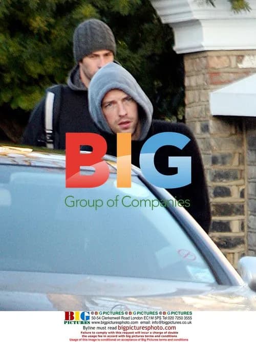 Chris Martin spotted leaving London home