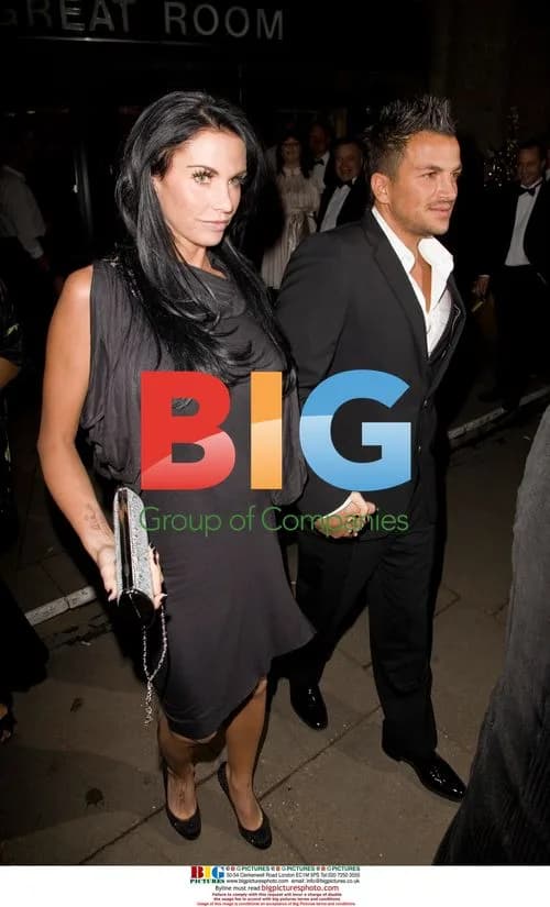 Katie Price and Peter Andre leave Vision's Annual Ball