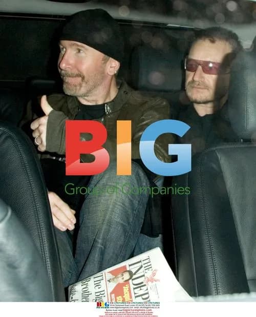 Bono and Edge leave House Party in Mayfair