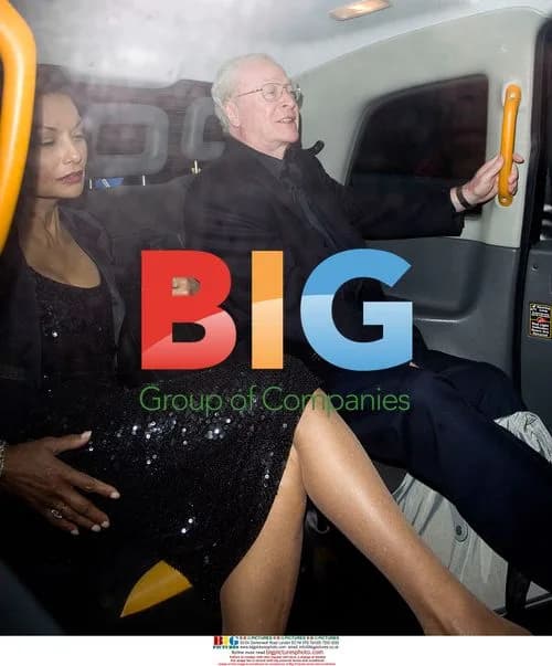 Michael Caine Leaving House Party in Mayfair