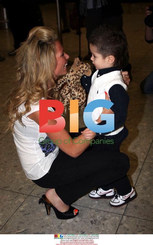 Nicola McLean arrives at Heathrow