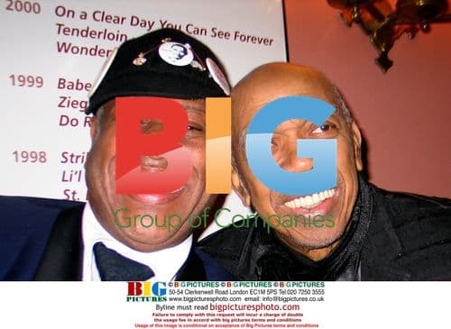 Andre Leon Talley and Geoffrey Holder at Alvin Ailey Gala