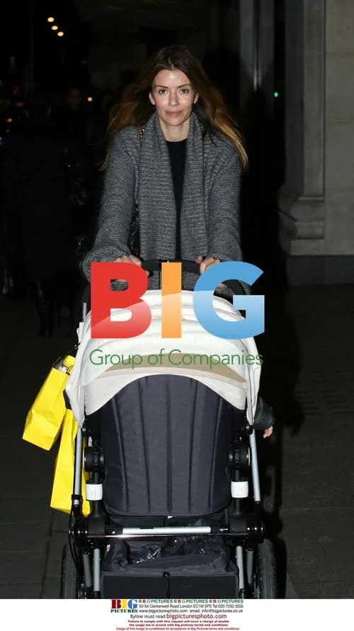 Noel Gallagher"s fiancé Sara Macdonald shopping in London
