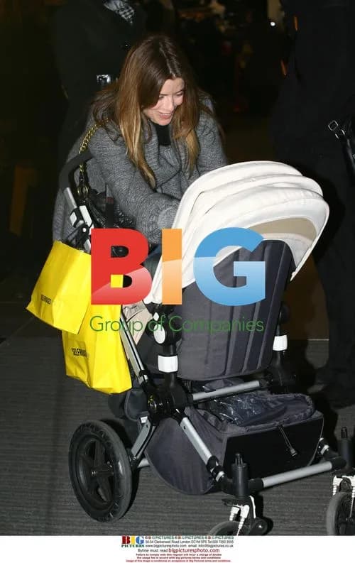Noel Gallagher's fiance Sara Macdonald shopping in London