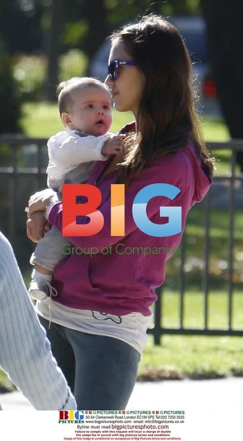 Jessica Alba and Daughter at Park