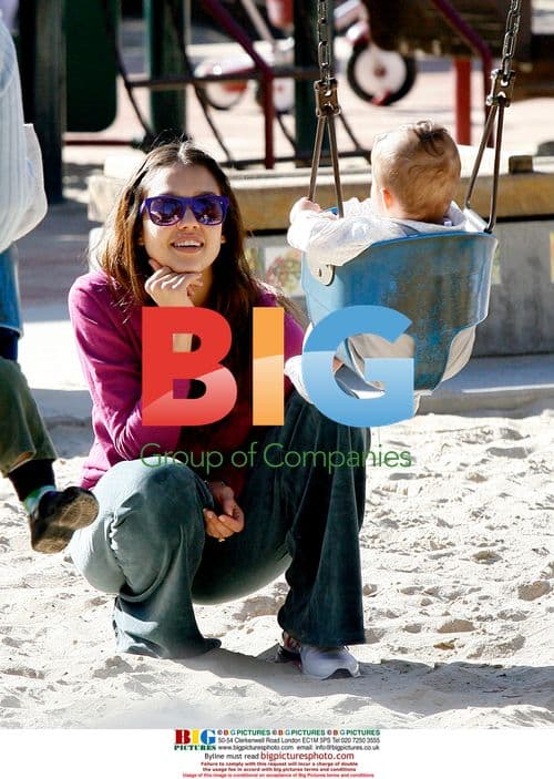 Jessica Alba and daughter Honor at Beverly Hills park