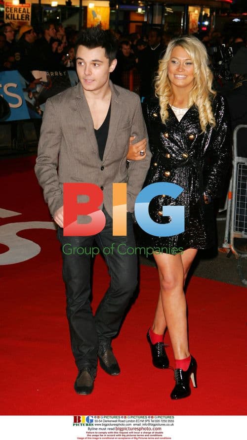 Leon Jackson and Emily Bigs at "Yes Man" premiere