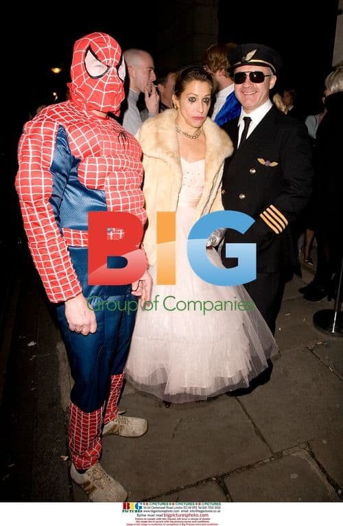 Guests at Damien Hirst's fancy dress party