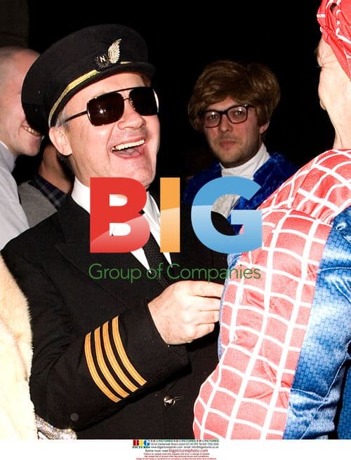 Guests at Damien Hirst's fancy dress party