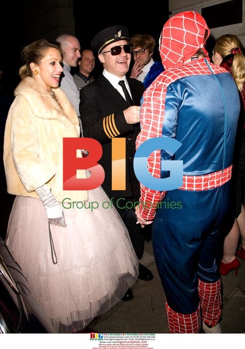 Guests at Damien Hirst's Fancy Dress Party