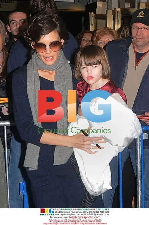 Katie Holmes and Suri Cruise Leave Theatre