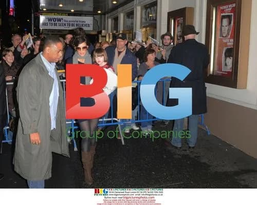 Katie Holmes and Suri Cruise Leave Theater