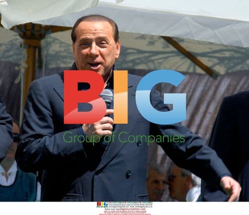 Silvio Berlusconi at Church Inauguration in Sardinia