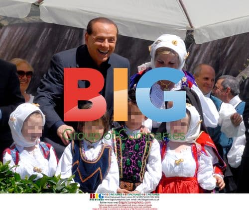 Silvio Berlusconi at Church Inauguration in Sardinia
