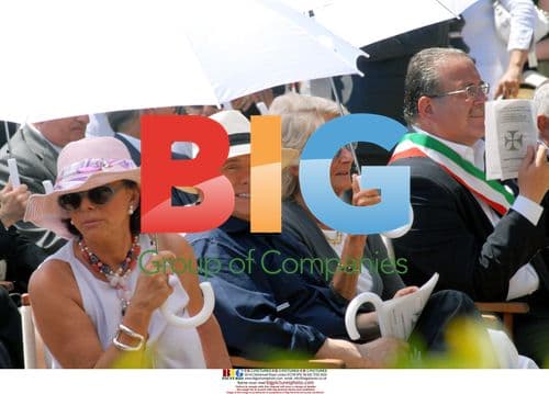 Silvio Berlusconi at Church Inauguration in Sardinia
