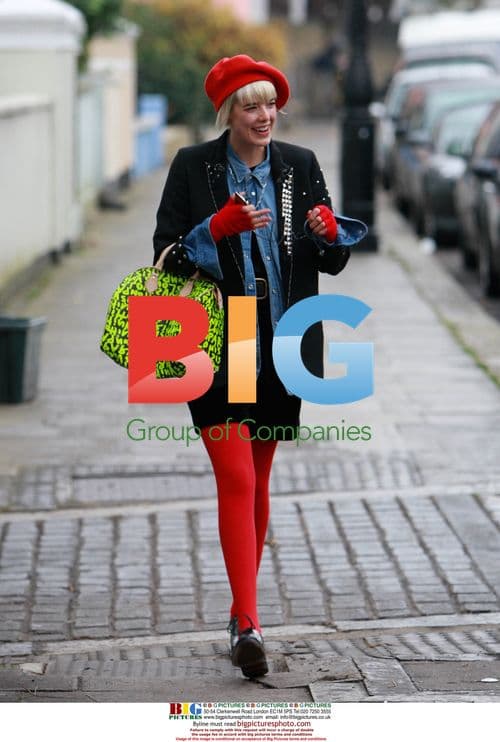 Model Agyness Deyn on a Walk in North London