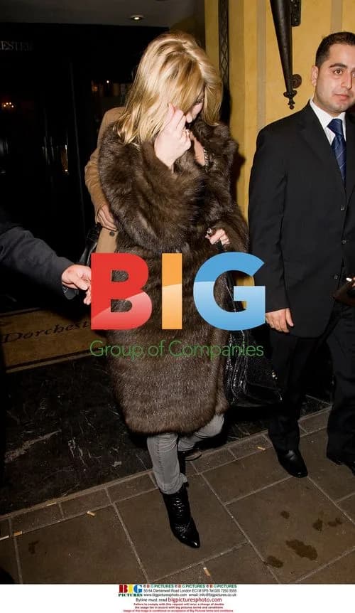 Kate Moss and Jamie Hince Leaving The Dorchester
