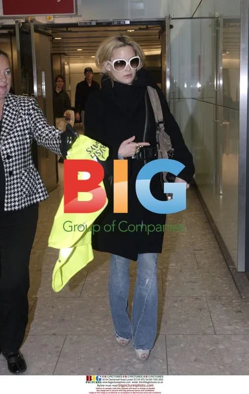 Kate Hudson arrives at Heathrow airport