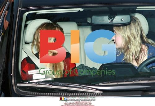Lindsay Lohan Waits in Prius