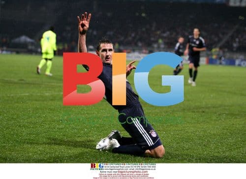 Miroslav Klose Celebrates Bayern Munich Champion