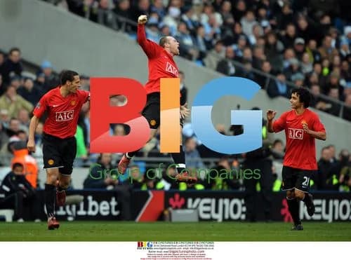 Wayne Rooney Celebrates Goal