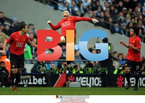 Wayne Rooney Celebrates Goal