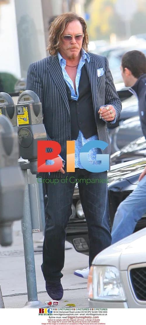 Mickey Rourke seen shopping at Maxfields