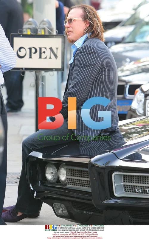 Mickey Rourke shopping at Maxfields in West Hollywood