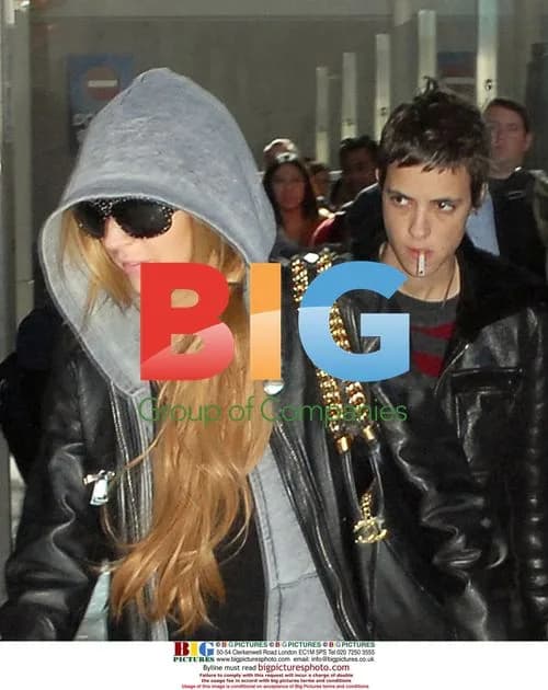 Lindsay Lohan and Samantha Ronson at LAX