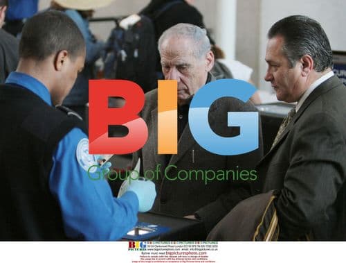 Mel Brooks departs LAX Airport