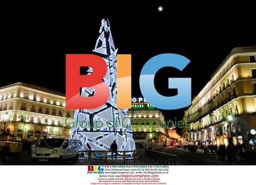 Christmas tree in Madrid