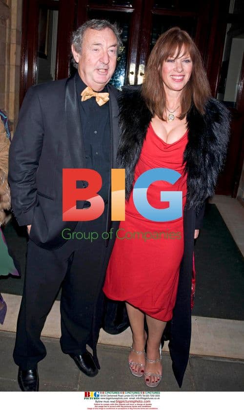 Nick Mason and wife at Biggins' 60th party