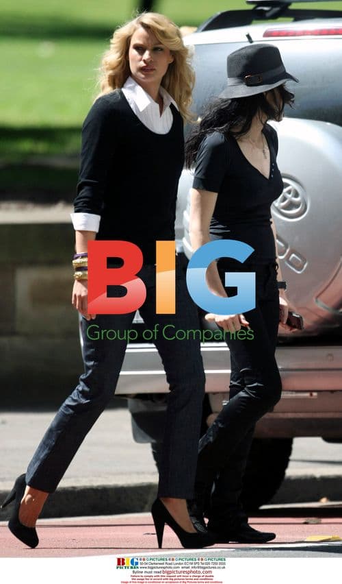 Kristy Hinze and Male Model in Hyde Park