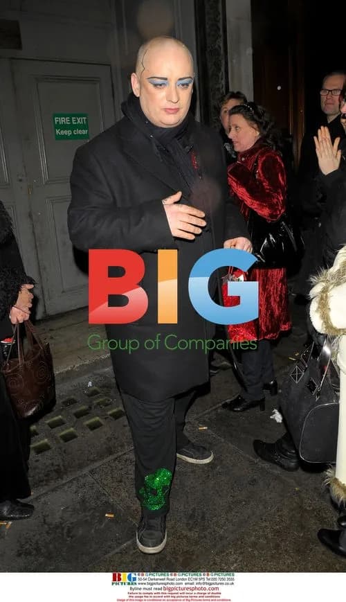 Boy George leaving Pigalle club in London