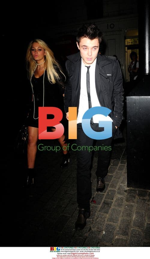 Leon from X Factor on night out in London