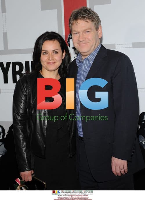 Kenneth Branagh and Lindsay Brunnock at "Valkyrie" Premiere