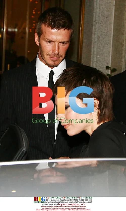 Beckhams Leave Hotel for Dinner in Milan