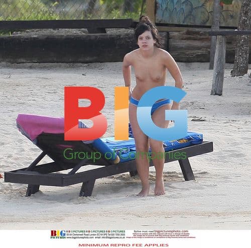 Lily Allen on Caribbean Beach