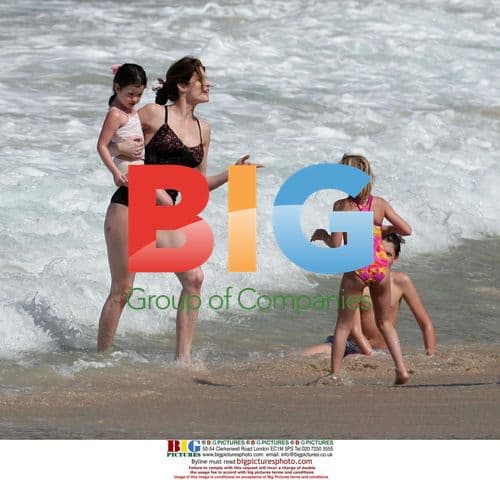 Stephanie Seymour on St. Barthelemy Vacation