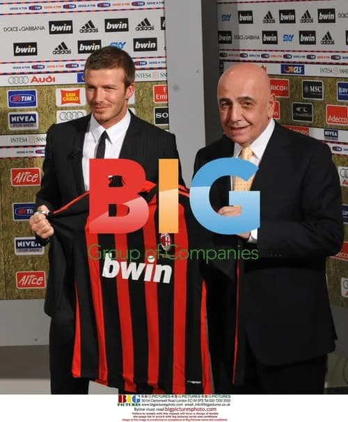 David Beckham welcomed by AC Milan President